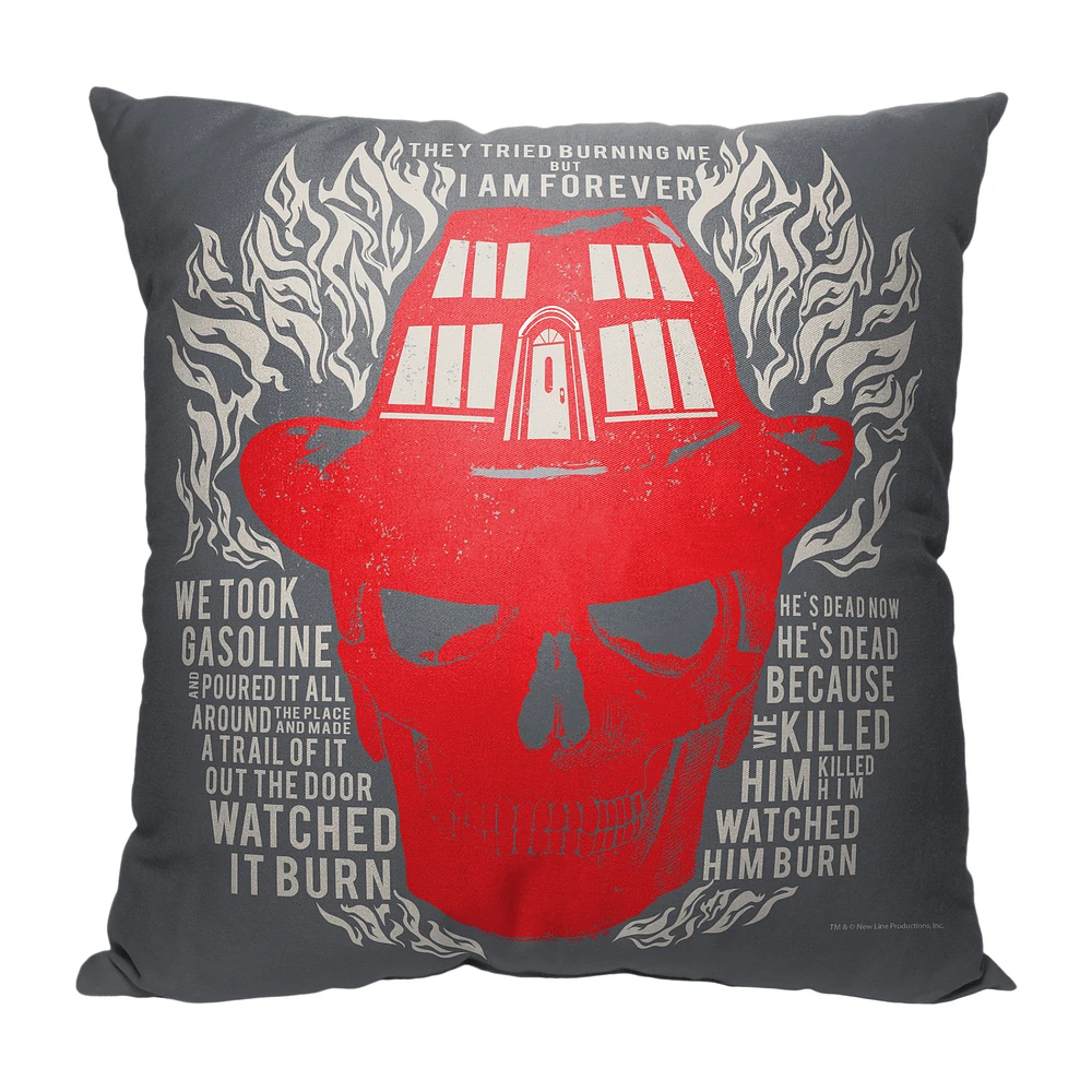 The Northwest Group A Nightmare on Elm Street 18" x 18" I Am Forever Pillow
