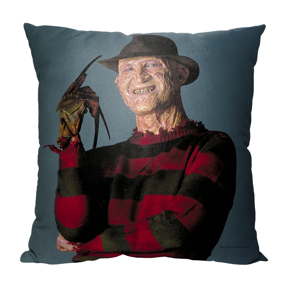 The Northwest Group A Nightmare on Elm Street 18" x 18" Freddy Poses Pillow