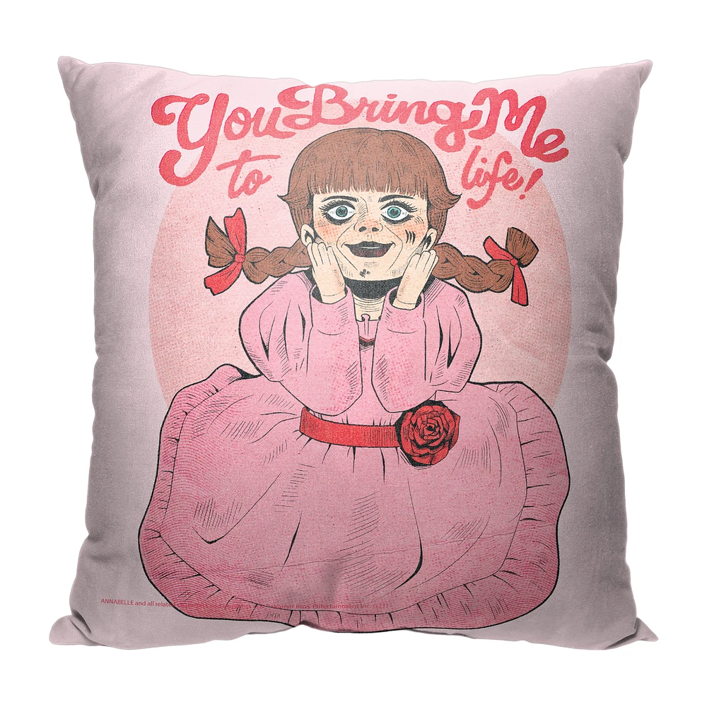 The Northwest Group Annabelle 18" x 18" Bring Me To Life Pillow