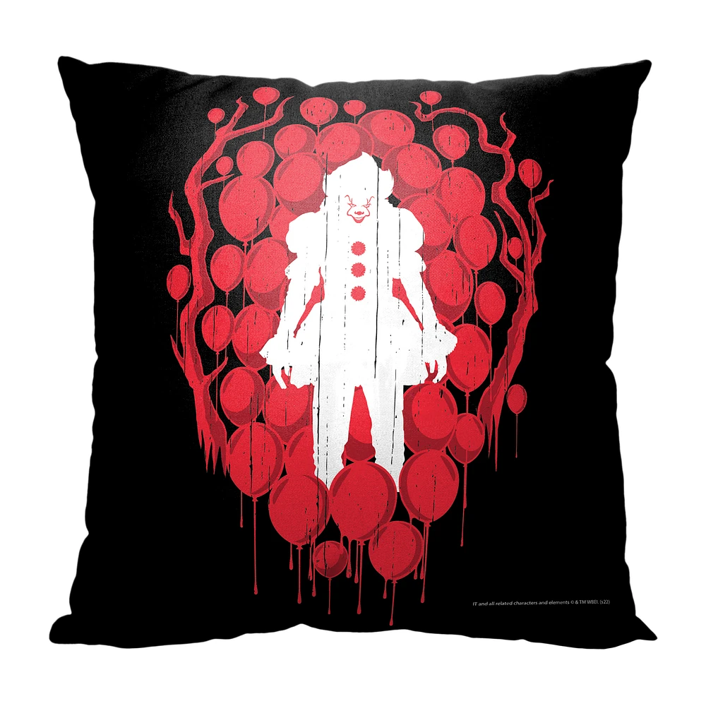 The Northwest Group Pennywise It 18" x 18" Cloud of Balloons Pillow