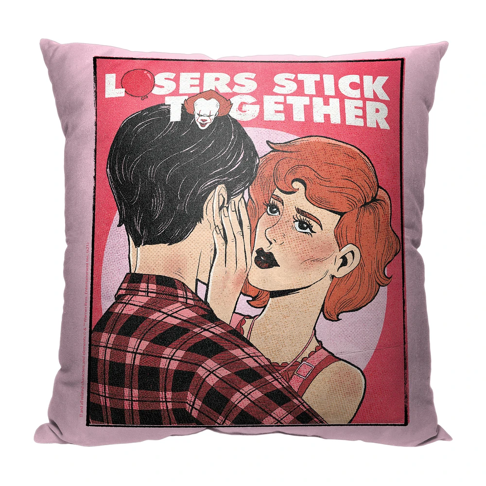 The Northwest Group It 18" x 18" Losers Stick Together Pillow