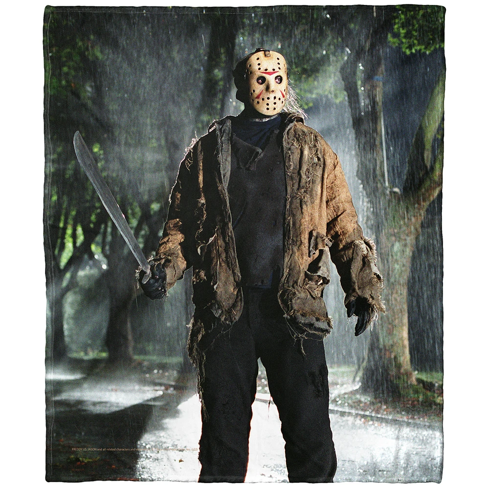 The Northwest Group Jason Voorhees Freddy Vs. Jason 50" x 60" Out in the Storm Silk Touch Throw Blanket