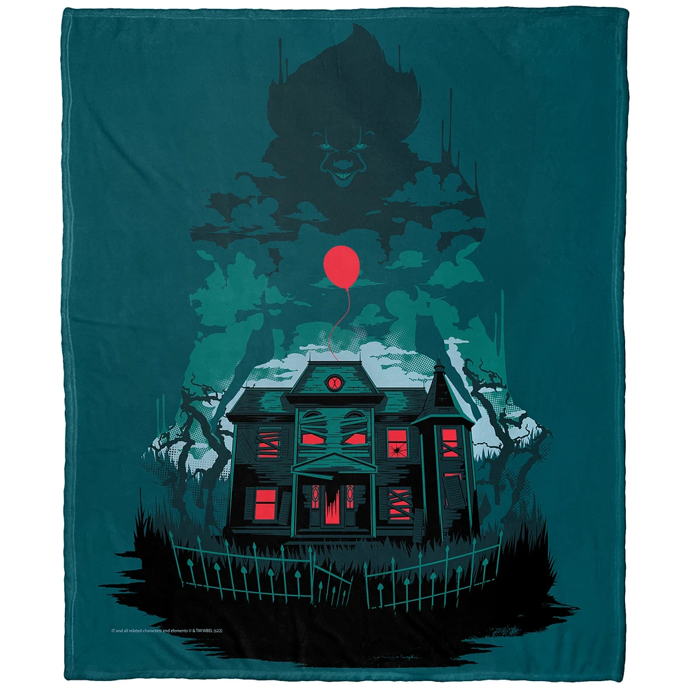 The Northwest Group Pennywise It 50" x 60" House of Fears Silk Touch Throw Blanket