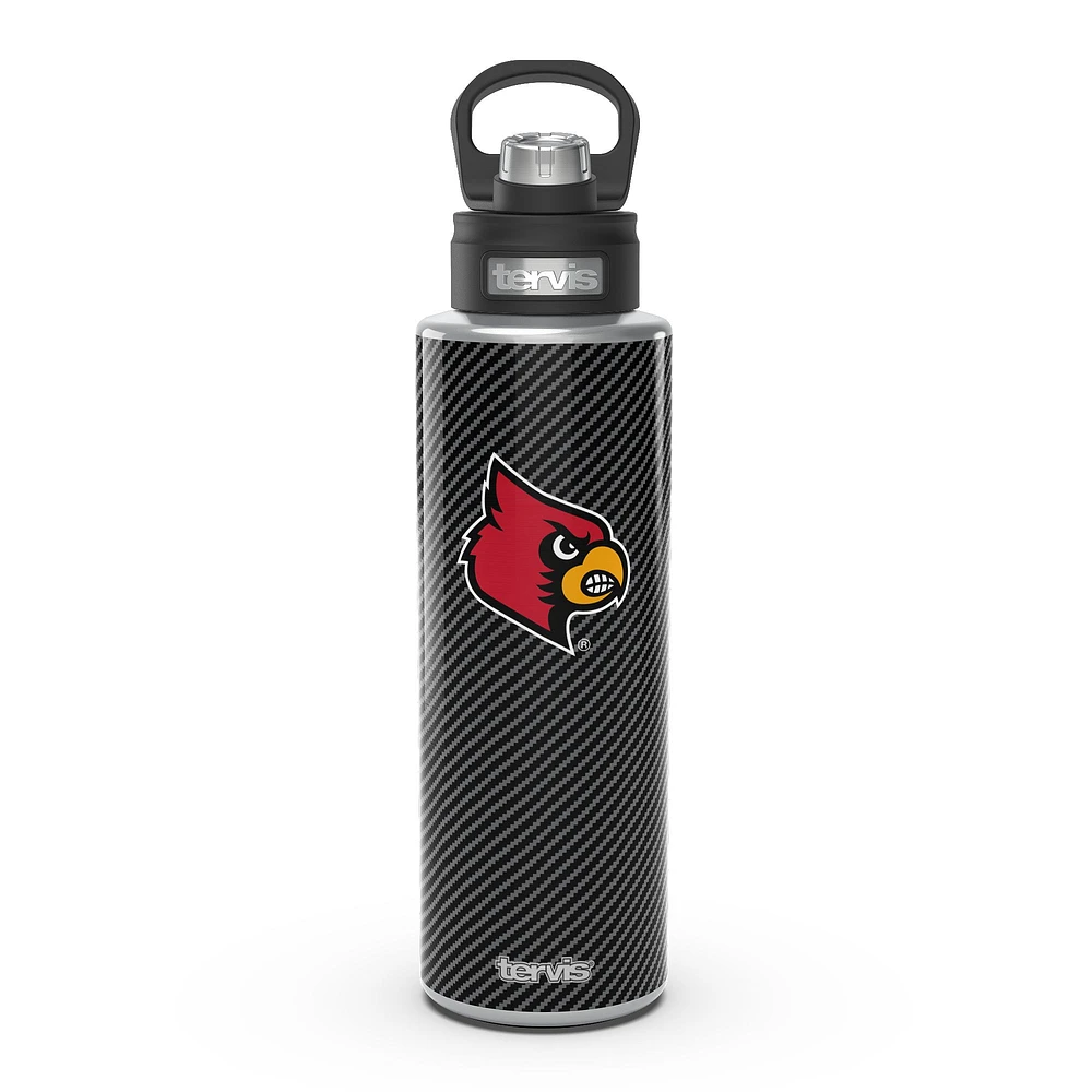 Tervis Louisville Cardinals 40oz. Carbon Fiber Wide Mouth Water Bottle
