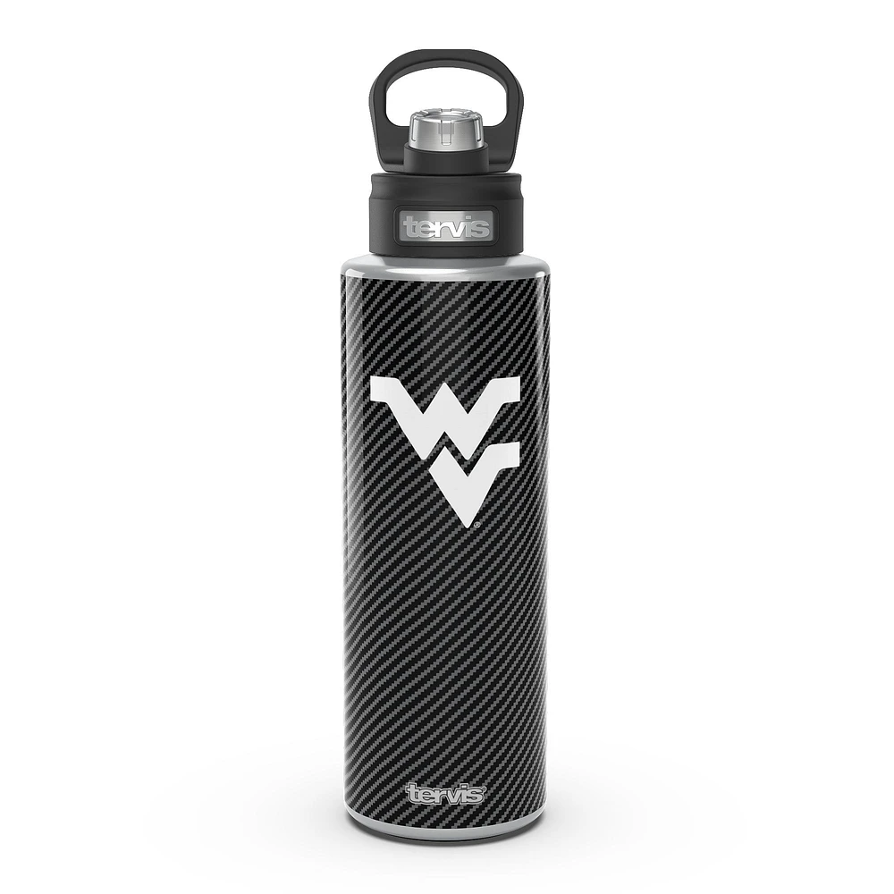 Tervis West Virginia Mountaineers 40oz. Carbon Fiber Wide Mouth Water Bottle