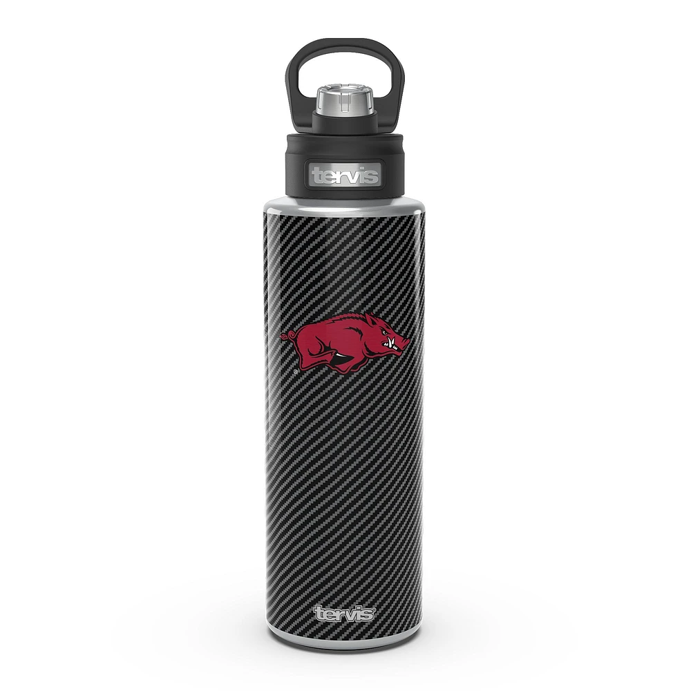 Tervis Arkansas Razorbacks 40oz. Carbon Fiber Wide Mouth Water Bottle