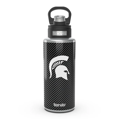 Tervis Michigan State Spartans 32oz. Carbon Fiber Wide Mouth Water Bottle