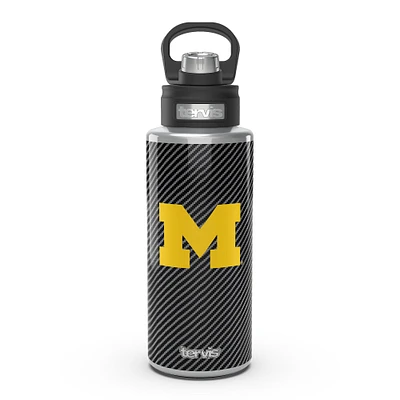 Tervis Michigan Wolverines 32oz. Carbon Fiber Wide Mouth Water Bottle