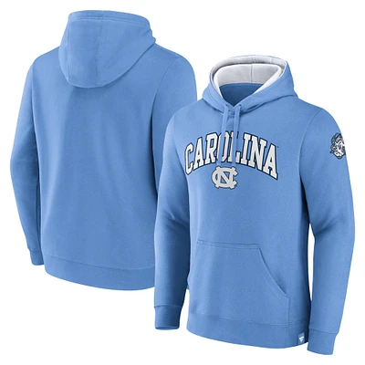 Men's Fanatics Carolina Blue North Tar Heels Arch & Logo Pullover Hoodie