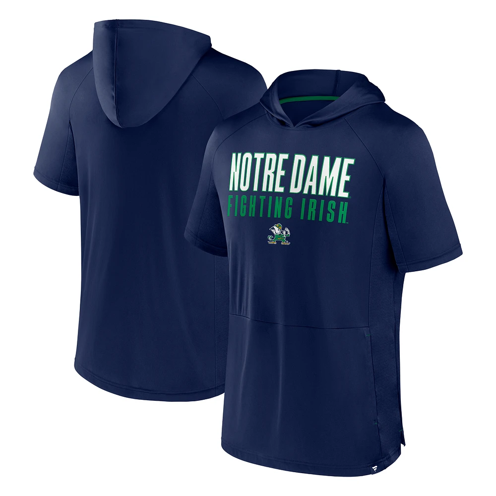 Men's Fanatics Navy Notre Dame Fighting Irish Core Read Hoodie T-Shirt