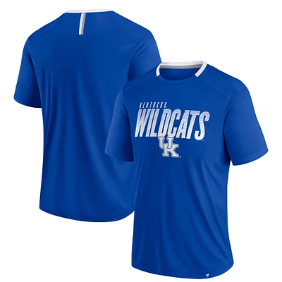 Men's Fanatics Royal Kentucky Wildcats Defender Fade Slant T-Shirt