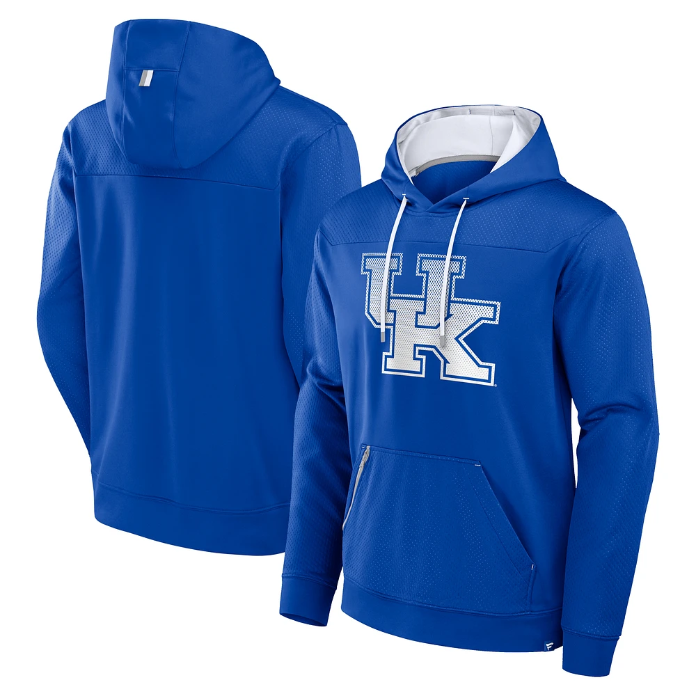 Men's Fanatics Royal Kentucky Wildcats Defender Dot Faded Primary Pullover Hoodie