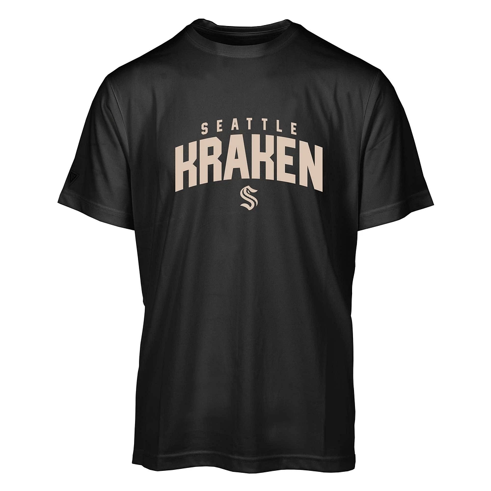 Men's Levelwear Black Seattle Kraken Anthem Performance T-Shirt