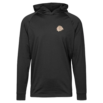 Men's Levelwear Black Chicago Blackhawks Dimension Pullover Hoodie