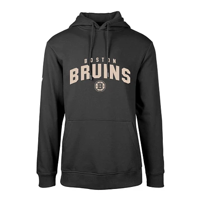 Men's Levelwear Black Boston Bruins Podium Pullover Hoodie