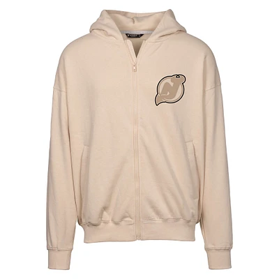 Men's Levelwear Khaki New Jersey Devils Uphill Full-Zip Hoodie