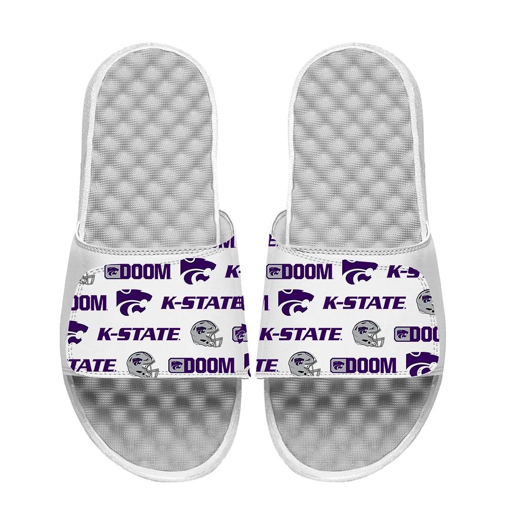 Men's ISlide Kansas State Wildcats Football Pattern Slide Sandals