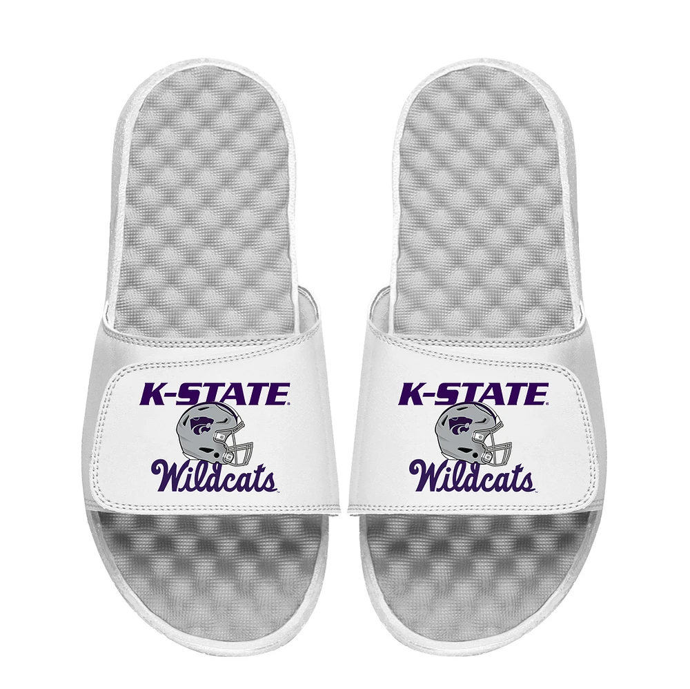 Youth ISlide Kansas State Wildcats Football Stacked Slide Sandals