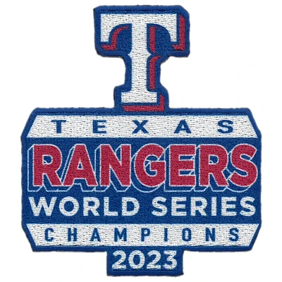 Texas Rangers 2023 World Series Champions Stacked Patch