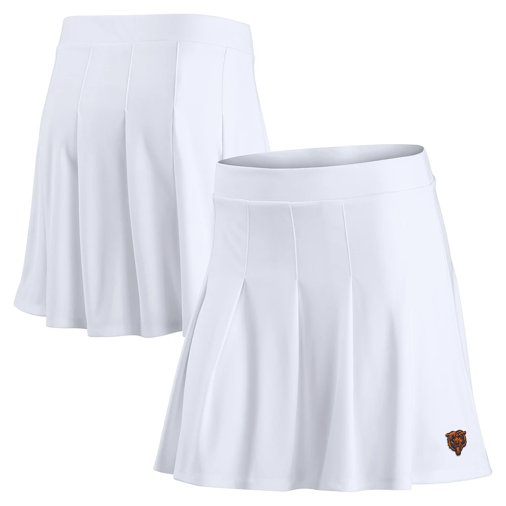 Women's Fanatics White Chicago Bears Primary Logo Tennis Skort