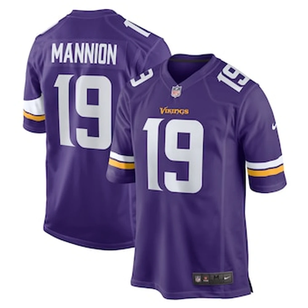 Men's Nike Sean Mannion  Purple Minnesota Vikings  Game Jersey