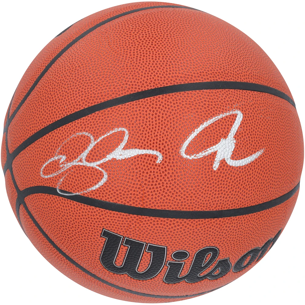Giannis Antetokounmpo and Ray Allen Milwaukee Bucks Autographed Wilson Authentic Series Indoor/Outdoor Basketball