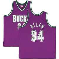 Ray Allen Milwaukee Bucks Autographed Mitchell & Ness - Swingman Jersey