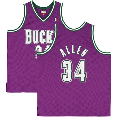 Ray Allen Milwaukee Bucks Autographed Mitchell & Ness - Swingman Jersey