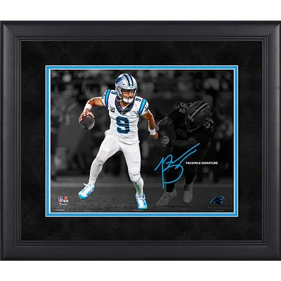 Bryce Young Carolina Panthers Framed 11" x 14" Spotlight Photograph - Facsimile Signature