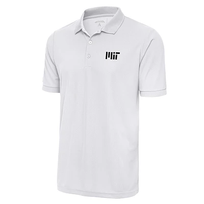 Men's Antigua White MIT Engineers Legacy Pique Polo
