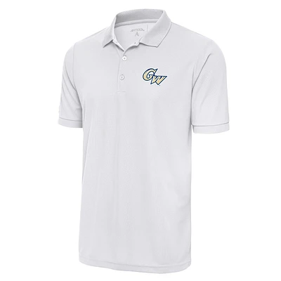 Men's Antigua White George Washington University Legacy Pique Polo