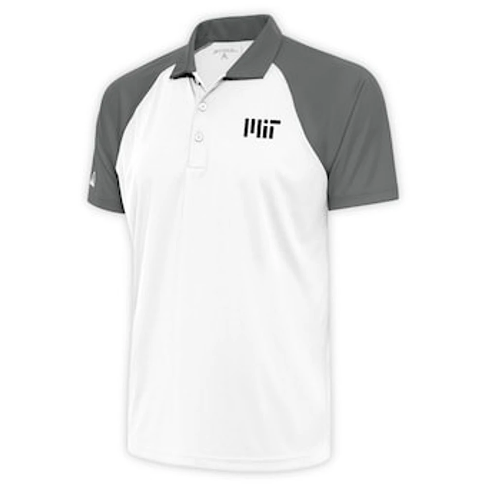 Men's Antigua White/Steel MIT Engineers Nova Polo