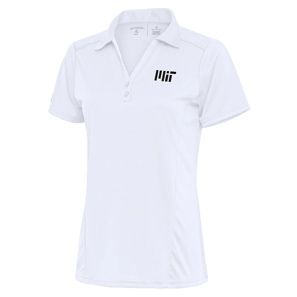 Women's Antigua White MIT Engineers Tribute Polo