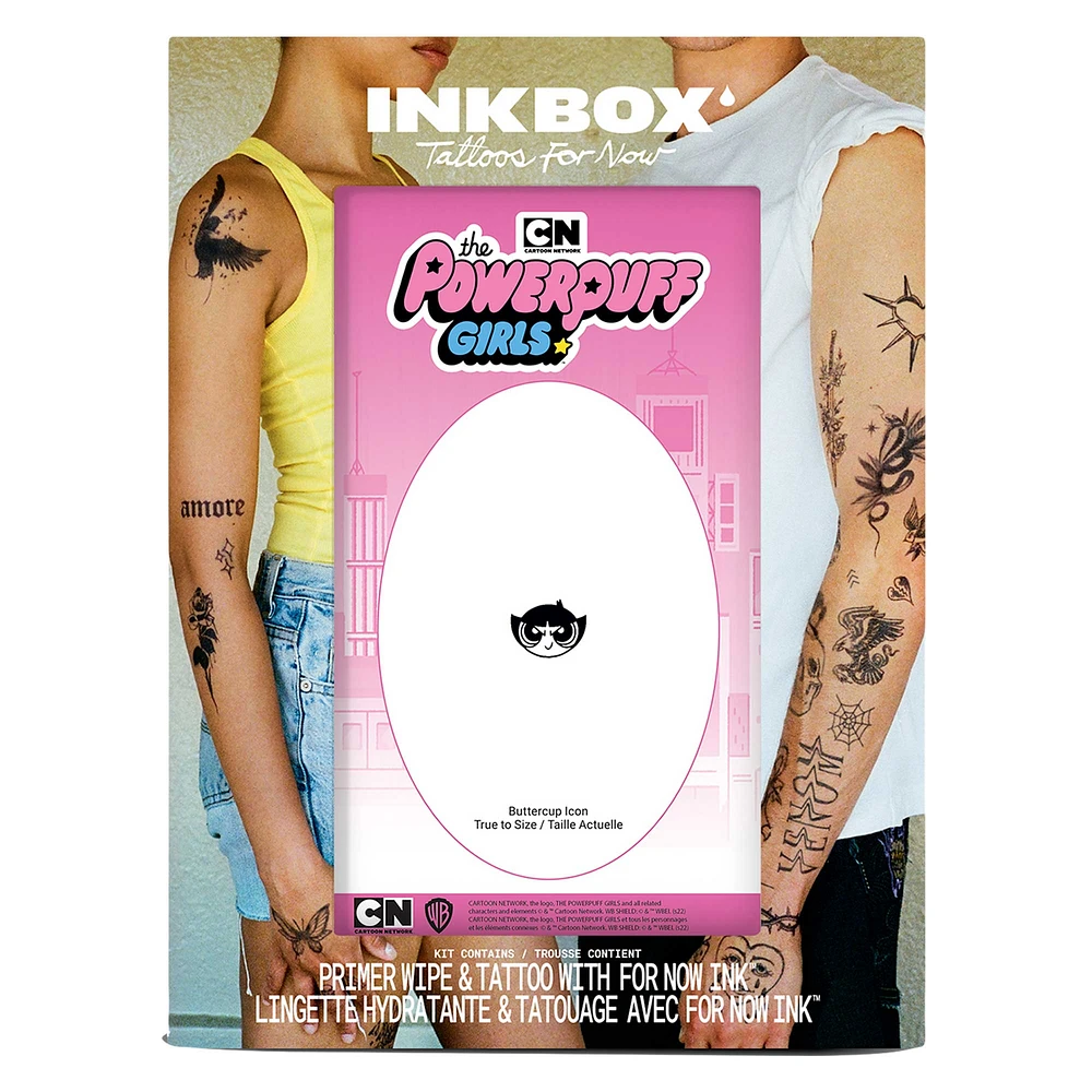 Inkbox The Powerpuff Girls 1" x 1" Buttercup Icon Temporary Tattoo