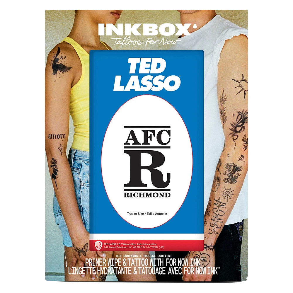 Inkbox Ted Lasso 3" x 3" We Are AFC Richmond Temporary Tattoo