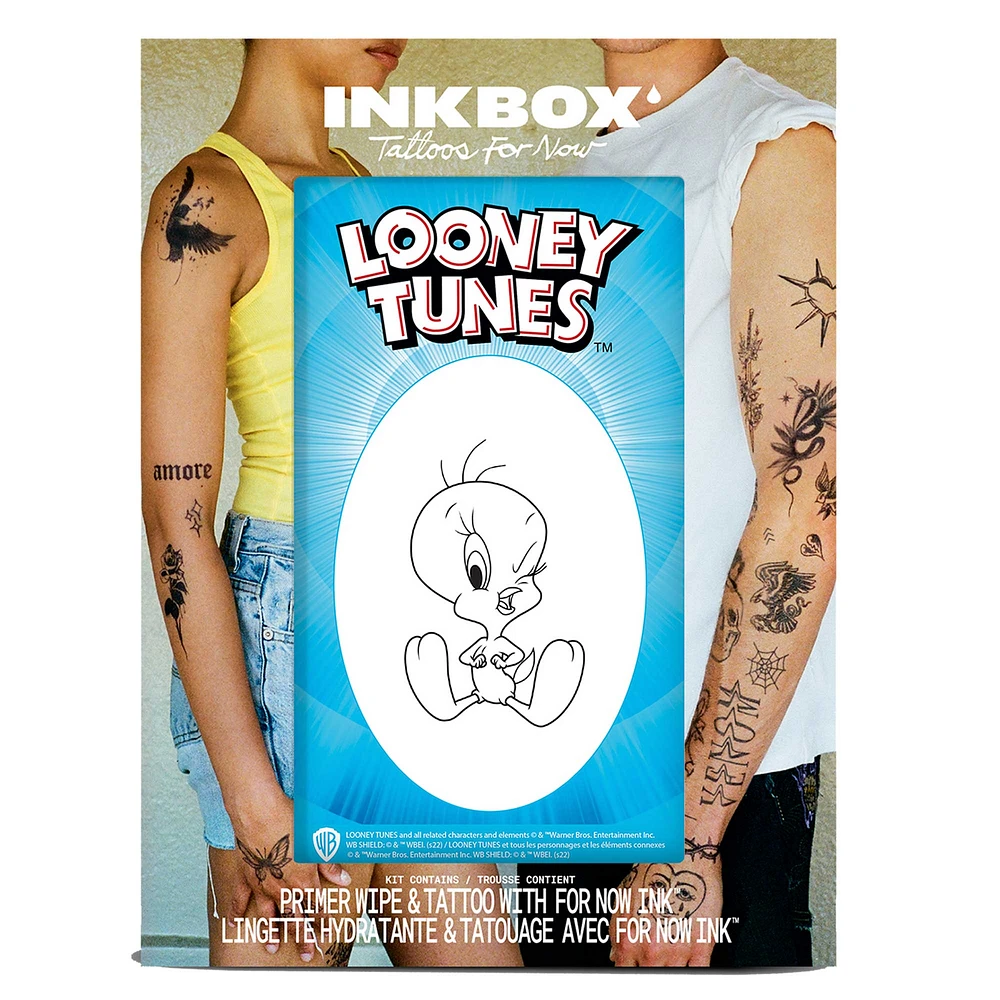 Inkbox Looney Tunes 4" Tweety Wink Temporary Tattoo