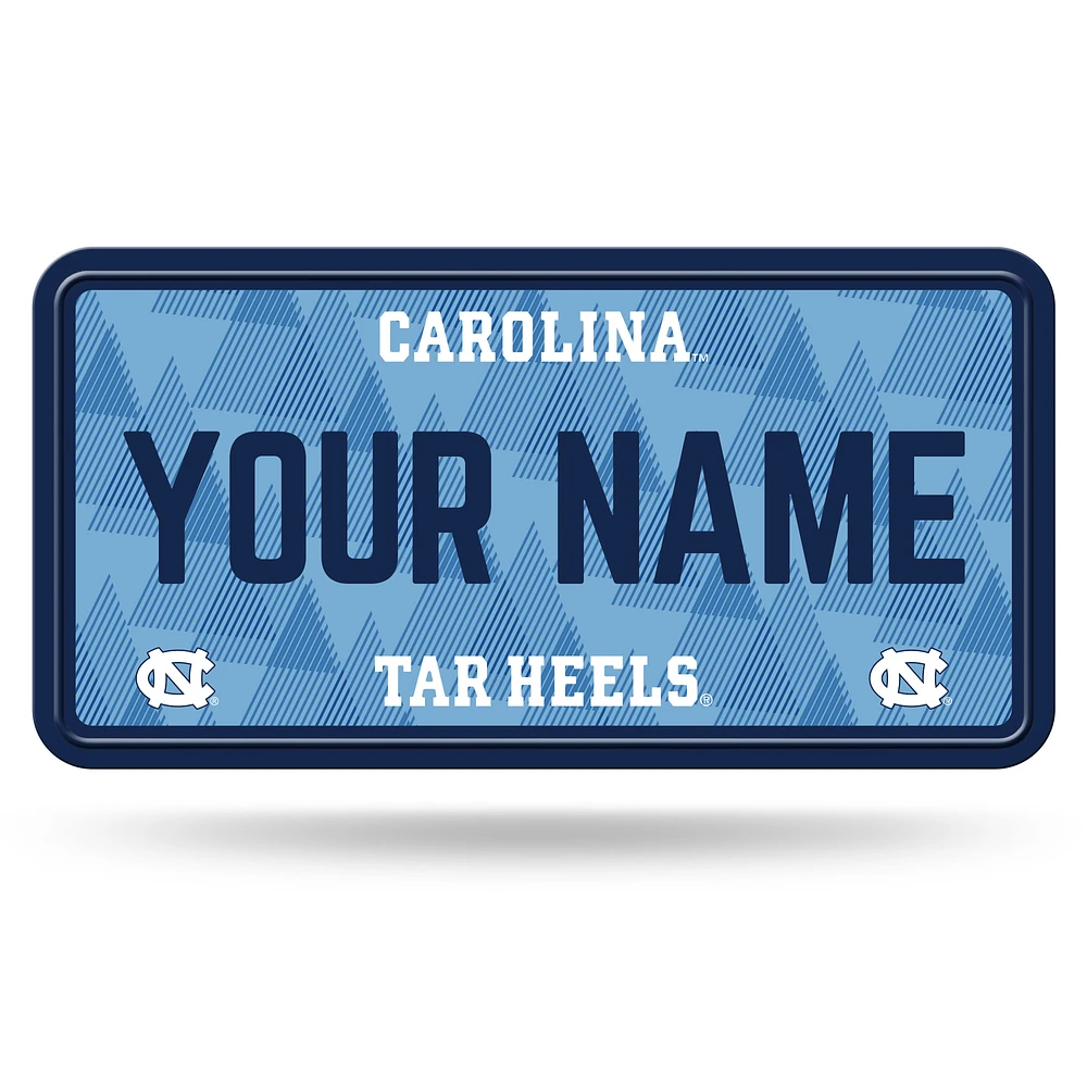 North Carolina Tar Heels 6" x 12" Personalized License Plate