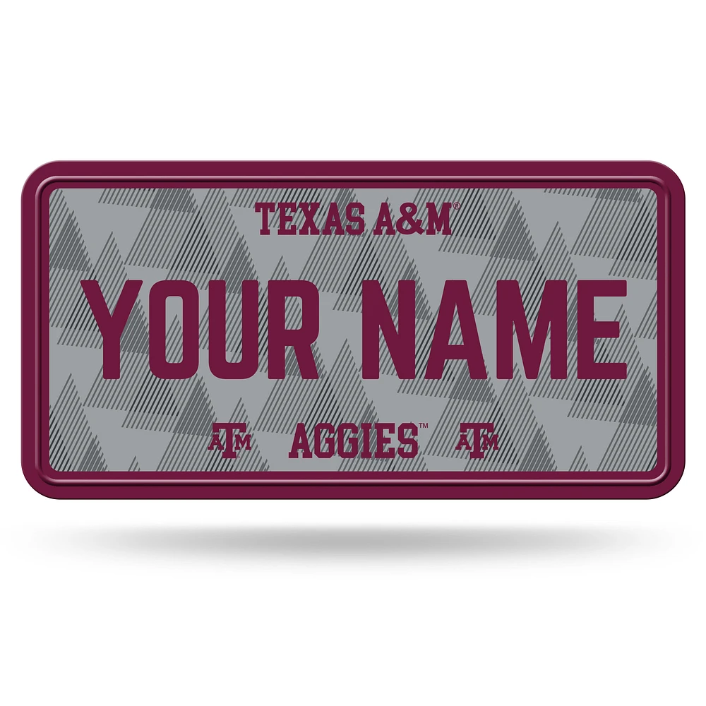 Texas A&M Aggies 6" x 12" Personalized License Plate