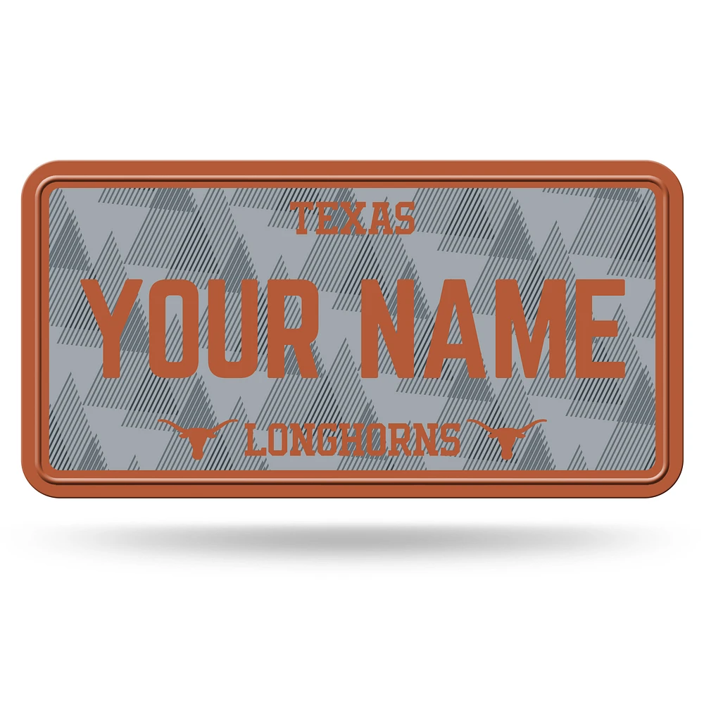 Texas Longhorns 6" x 12" Personalized License Plate