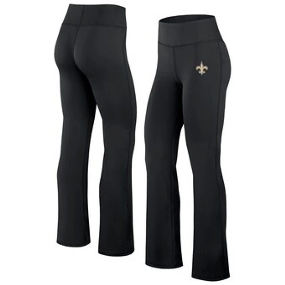 Women's Fanatics Black New Orleans Saints Maxed Out Flare Leggings