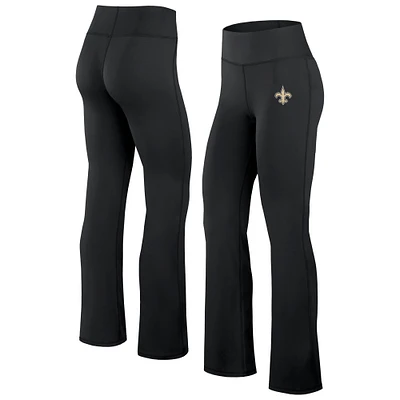 Women's Fanatics Black New Orleans Saints Maxed Out Flare Leggings