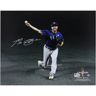 Max Scherzer Texas Rangers Autographed 2023 World Series Champions 11" x 14" Pitching Spotlight Photograph