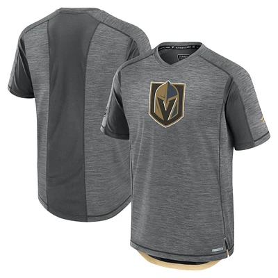 Men's Fanatics Gray Vegas Golden Knights Authentic Pro Rink Tech T-Shirt