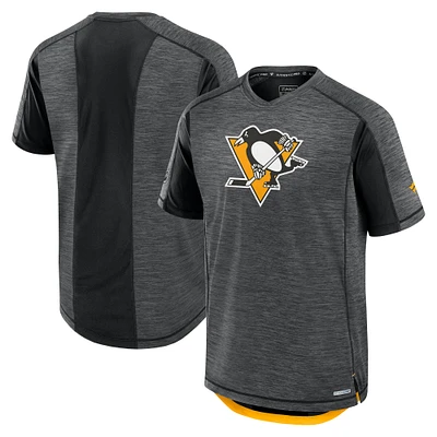 Men's Fanatics Black Pittsburgh Penguins Authentic Pro Rink Tech T-Shirt