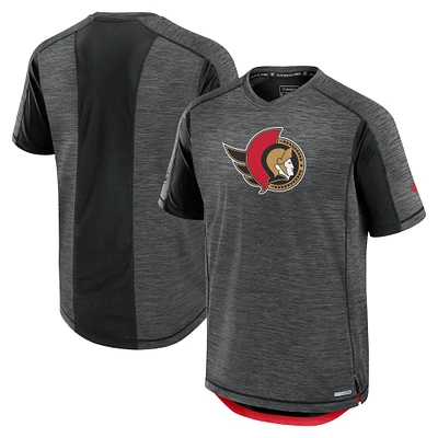 Men's Fanatics Black Ottawa Senators Authentic Pro Rink Tech T-Shirt