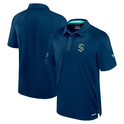 Men's Fanatics Navy Seattle Kraken Authentic Pro Rink Polo