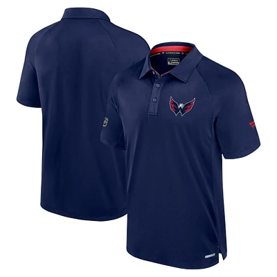 Men's Fanatics Navy Washington Capitals Authentic Pro Rink Polo