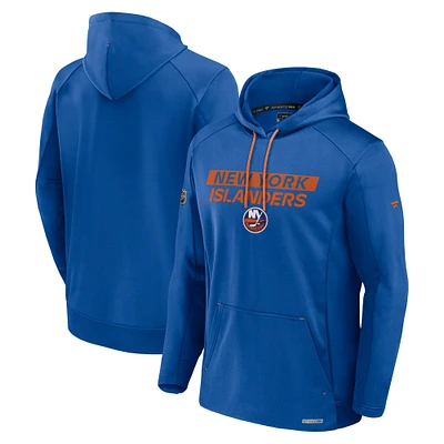 Men's Fanatics Royal New York Islanders Authentic Pro Rink Fleece Pullover Hoodie