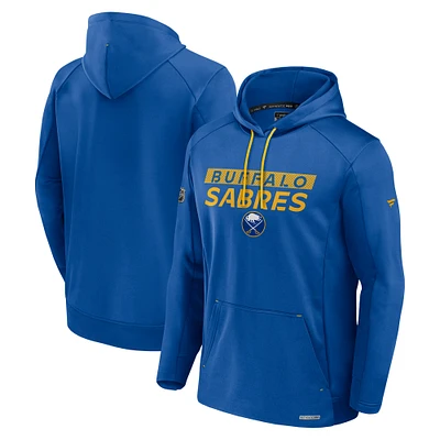 Men's Fanatics Royal Buffalo Sabres Authentic Pro Rink Fleece Pullover Hoodie