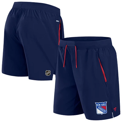 Men's Fanatics Navy New York Rangers Authentic Pro Rink Performance Shorts